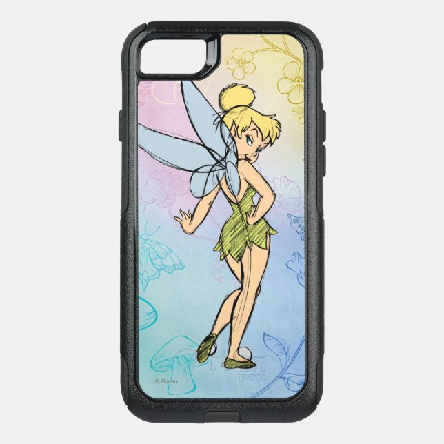 Sketch Tinker Bell 2 Otterbox iPhone Case (Back)