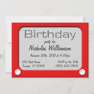 Sketch Toy Birthday Party Invitation