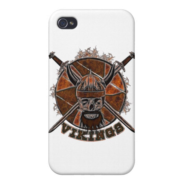 Sketch Viking skull iPhone 4 Cover