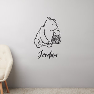 Sketch Winnie the Pooh 1   Personalize Wall Decal