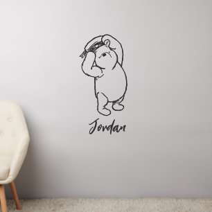 Sketch Winnie the Pooh 1   Personalize Wall Decal
