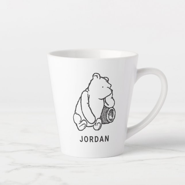 Sketch Winnie the Pooh 2 Latte Mug (Right)
