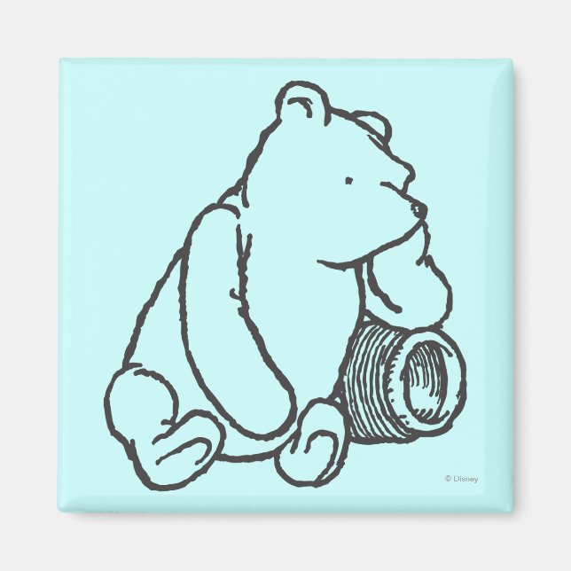 Sketch Winnie the Pooh 2 Magnet (Front)