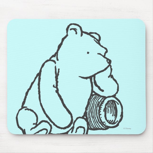 Sketch Winnie the Pooh 2 Mouse Pad (Front)