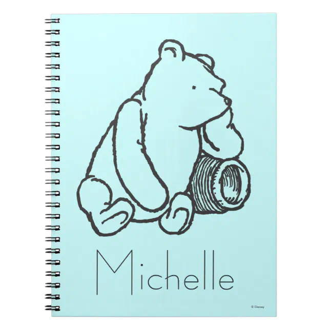 Sketch Winnie the Pooh 2 - Personalized Notebook | Zazzle