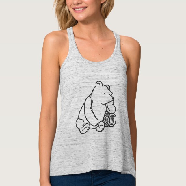 Sketch Winnie the Pooh 2 Tank Top (Front)