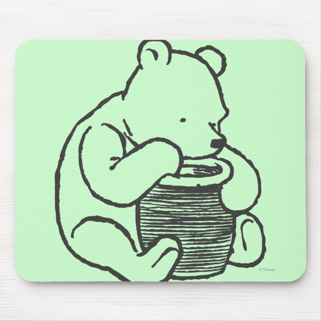 Sketch Winnie the Pooh 3 Mouse Pad (Front)
