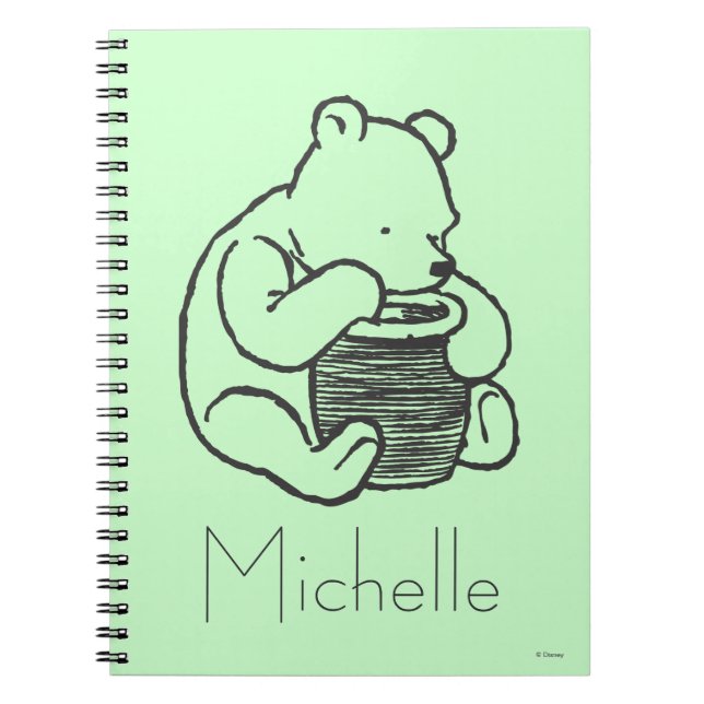 Sketch Winnie the Pooh 3 - Personalized Notebook (Front)