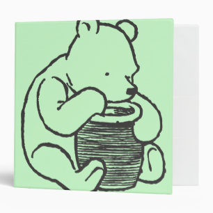 Sketch Winnie the Pooh 3 Ring Binder