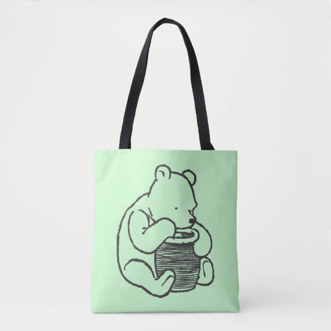 Sketch Winnie the Pooh 3 Tote Bag (Front)