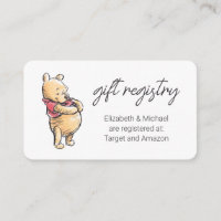 Sketch Winnie the Pooh Baby Shower Gift Registry