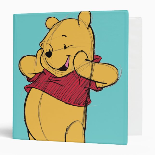 Sketch Winnie the Pooh Binder (Front/Inside)