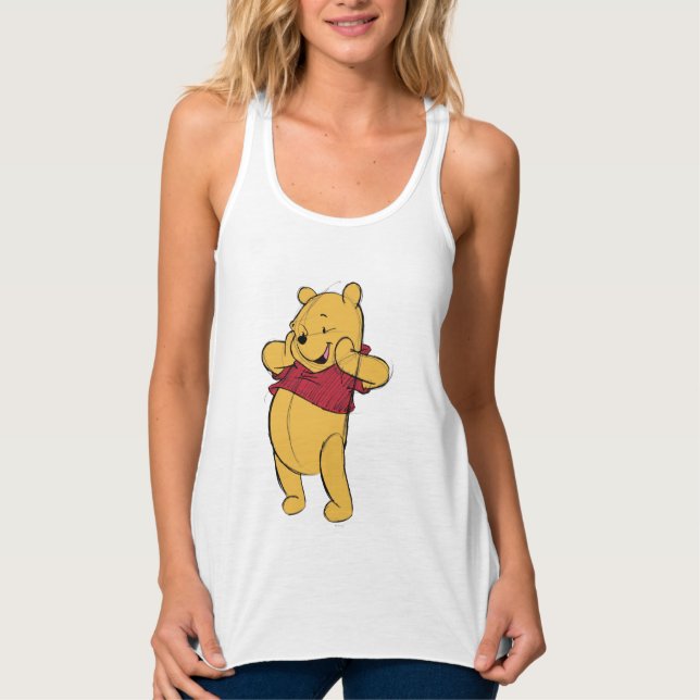 Sketch Winnie the Pooh Tank Top (Front)