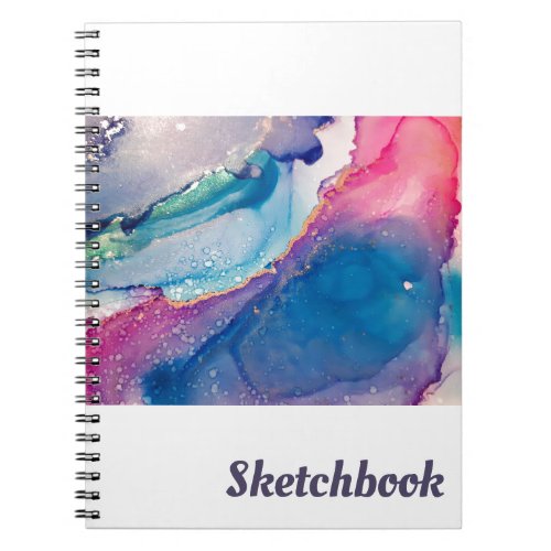 Sketchbook _ Alcohol Ink Notizblock Notebook