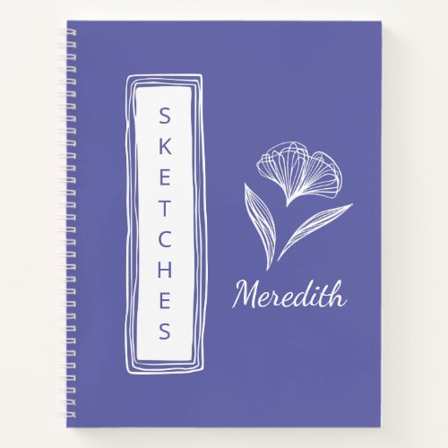Sketchbook Color of the Year Monogram Notebook