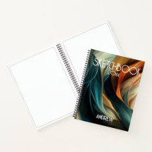 SKETCHBOOK -Colorful Swirls Abstract