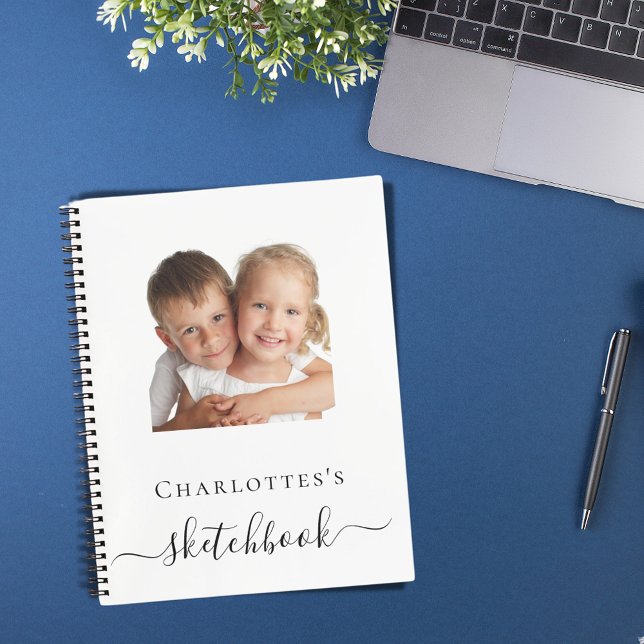 Sketchbook custom photo kids children typography notebook (Creator Uploaded)