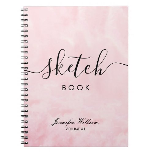 Sketchbook Gift For Her With Custom Name Coloring Notebook