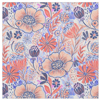 Sketchbook Maximalist Floral - Sketchbook Floral Fabric