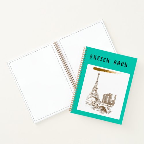 Sketchbook Paris Neon  Notebook