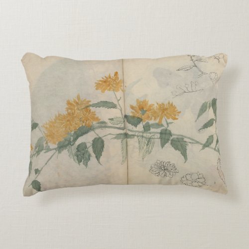 Sketchbook Pl. 090 by Ariyoshi Kondo Accent Pillow