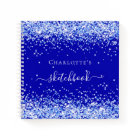 Sketchbook royal blue glitter name script