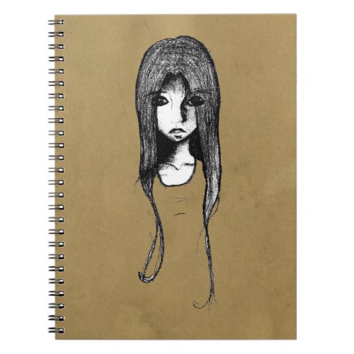 Sketchbook Sketch Grunge Girl Notebook