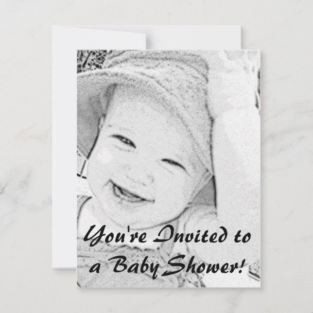 Sketched Baby Shower Invitation (Front)