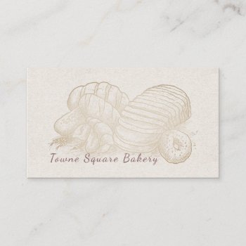 Sketched Bread Business Card by artNimages at Zazzle