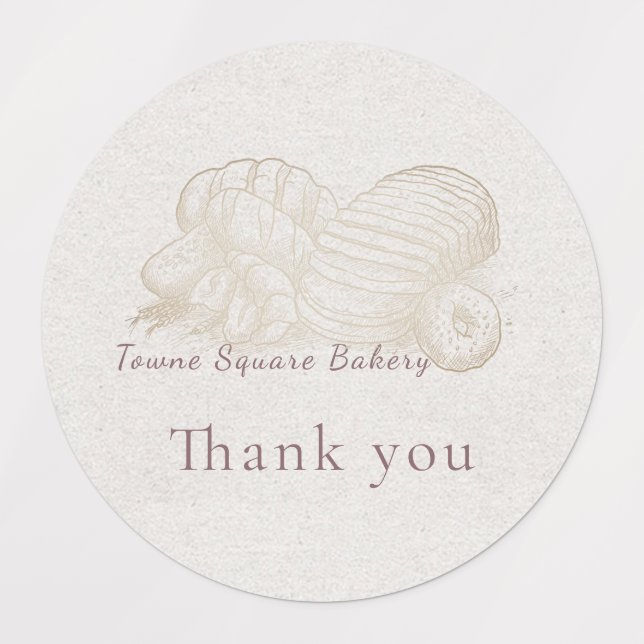 Sketched Bread Labels (Design 1)