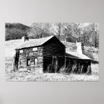 Sketched Cabin Poster at Zazzle