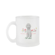 Sketched Doodle Mug with Flowers - Customizable