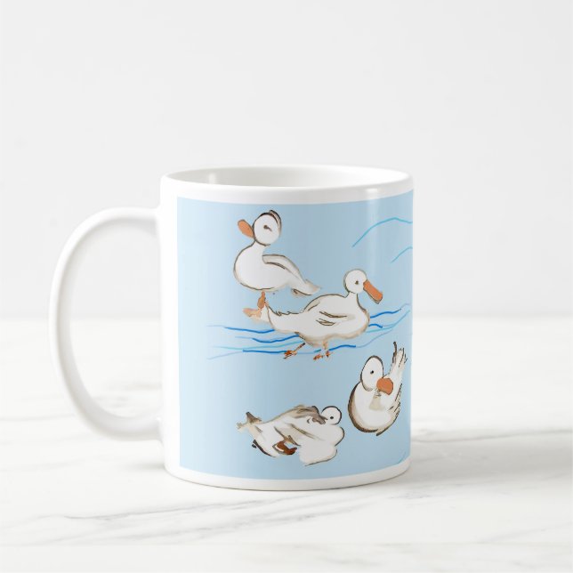 Sketched Duck Mug (Left)