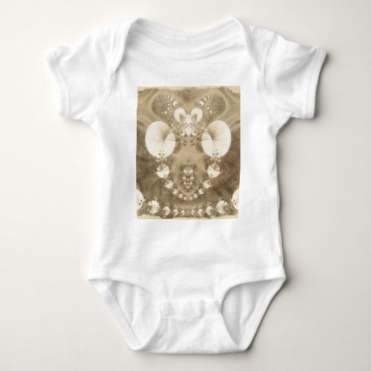 Sketched Fractal 30 Baby Bodysuit