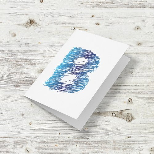 Sketched Letter B Invitations