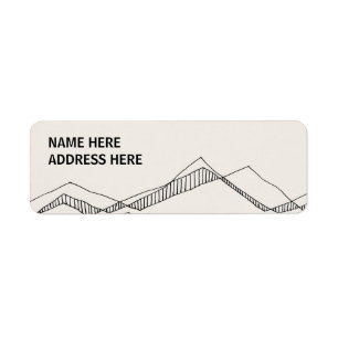 Sketched Nature Address Labels