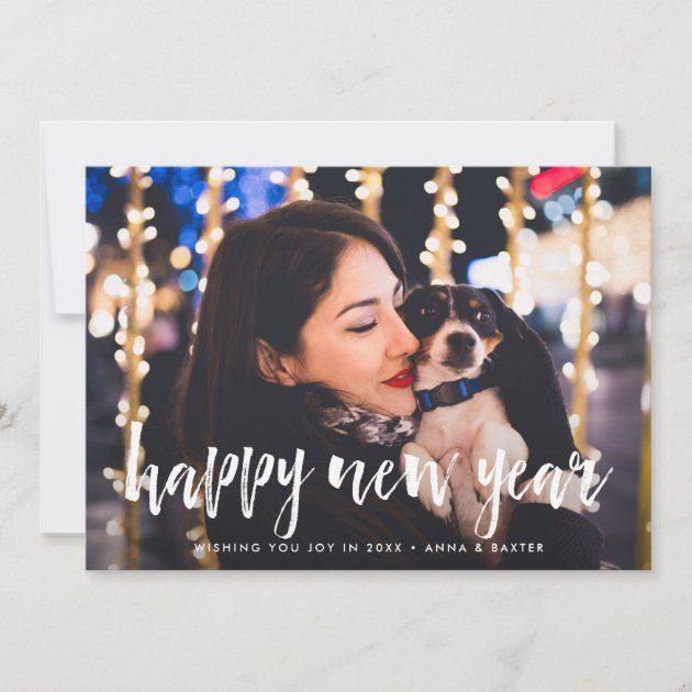 Sketched Overlay | Happy New Year Photo Card