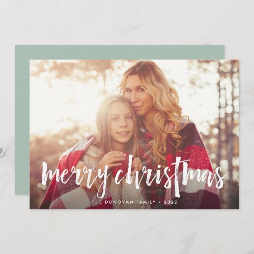 Sketched Overlay  Holiday Photo Card
