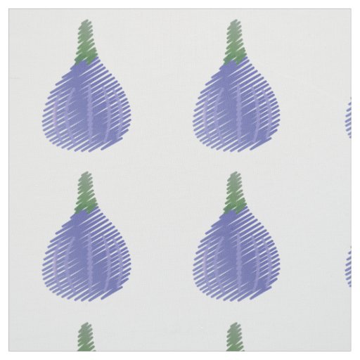 Sketched Purple Fig Fabric