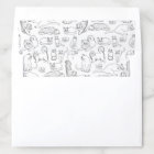 Sketches of Kitty Cats Envelope Liner