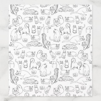 Sketches of Kitty Cats Envelope Liner