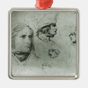 Sketches of Napoleon Bonaparte, 1797 Metal Ornament
