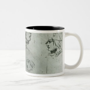 Sketches of Napoleon Bonaparte, 1797 Two-Tone Coffee Mug