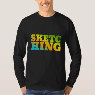 Sketching Designed With Nature Colors T-Shirt
