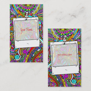 Sketching Fantasy Art - Abstract Flowers 1 Business Card