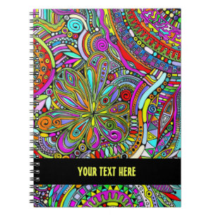 Sketching Fantasy Art - Abstract Flowers 1  Notebook