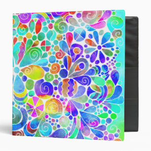 Sketching Fantasy Art - Abstract Flowers 2 3 Ring Binder