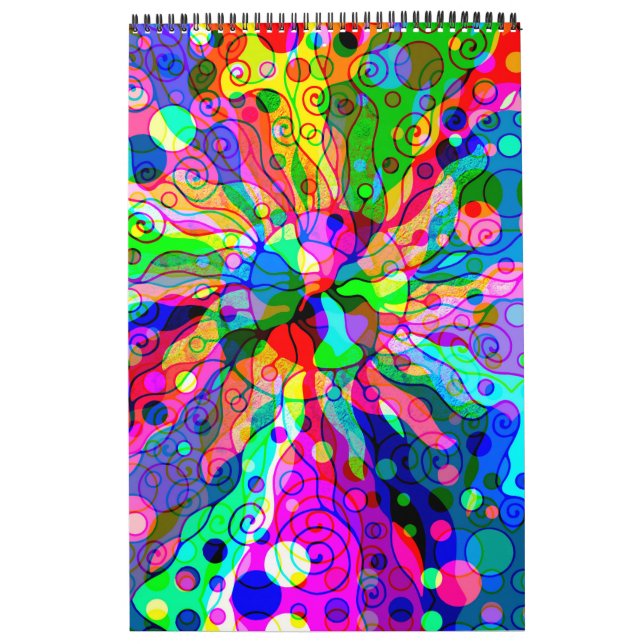 Sketching Fantasy Art - Abstract Neon Shift 1 Calendar (Cover)