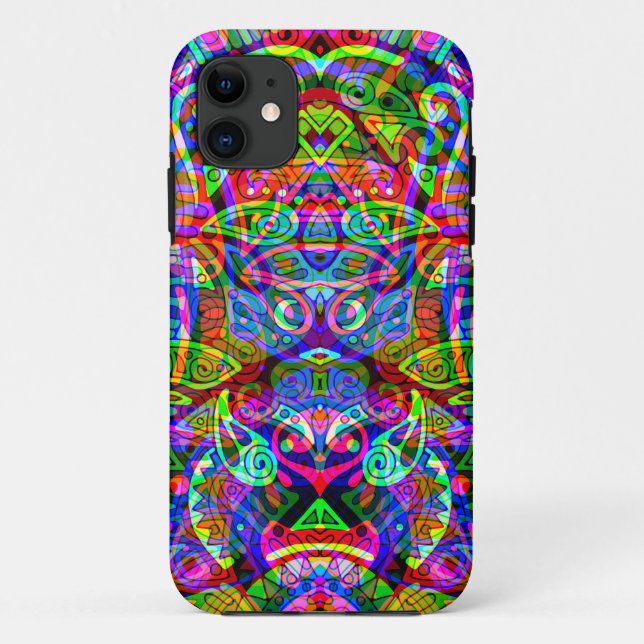 Sketching Fantasy Art - Abstract Neon Shift 3 Case-Mate iPhone Case (Back)