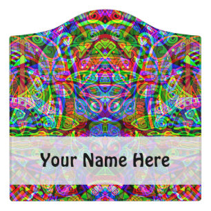 Sketching Fantasy Art - Abstract Neon Shift 3 Door Sign